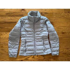 *Abercrombie & Fitch Women's Stretch Lightweight Packable Puffer Gray Jacket  M